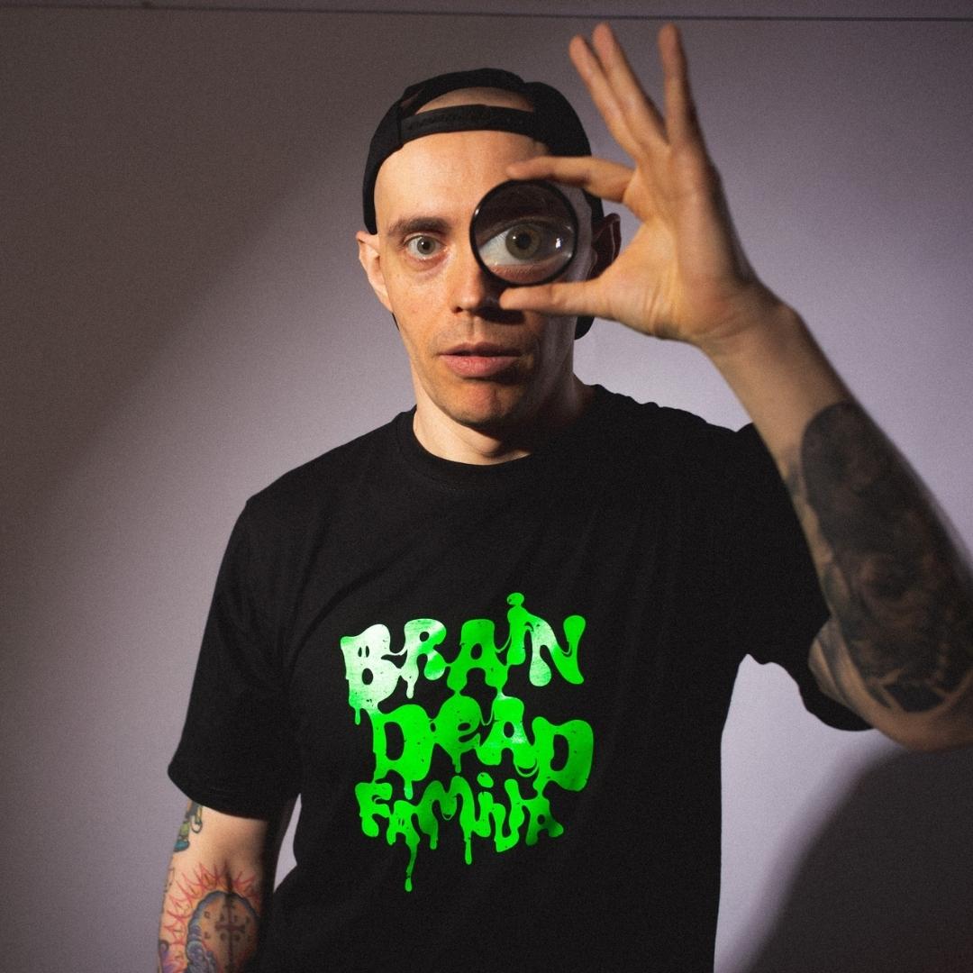 Brain Dead Familia Toxic T-shirt Czarny