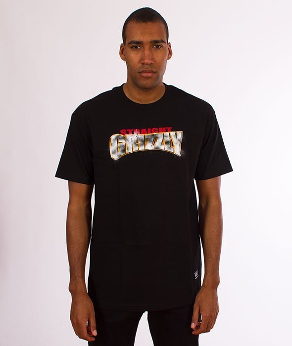 Grizzly-Straight Grizzly T-Shirt Black