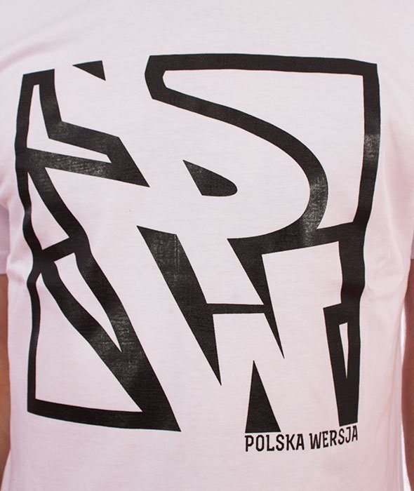 Polska Wersja-PW Do Kwadratu T-Shirt Biały