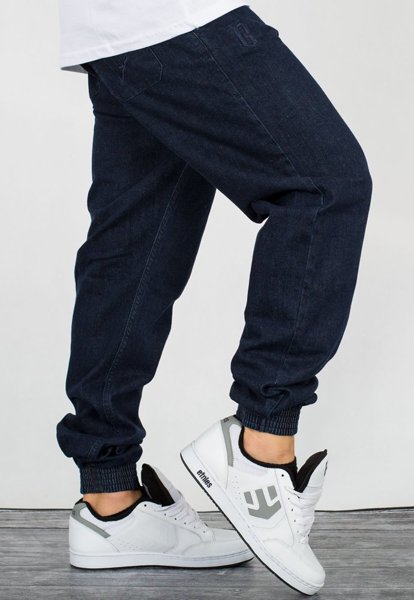 Biuro Ochrony Rapu-Jogger Fit Guma Strecz Spodnie B Outline Jeans Dark