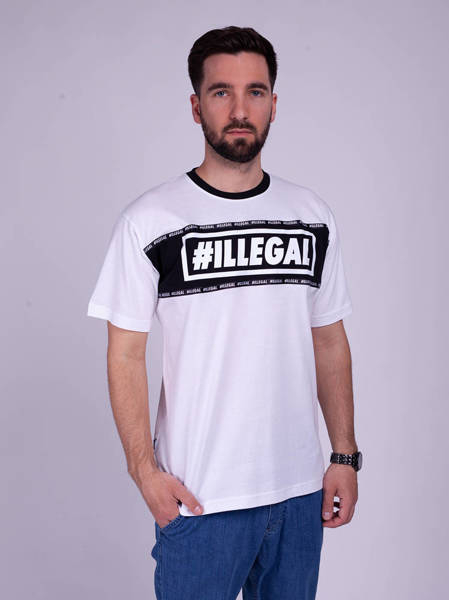 Illegal BELT T-Shirt Biały